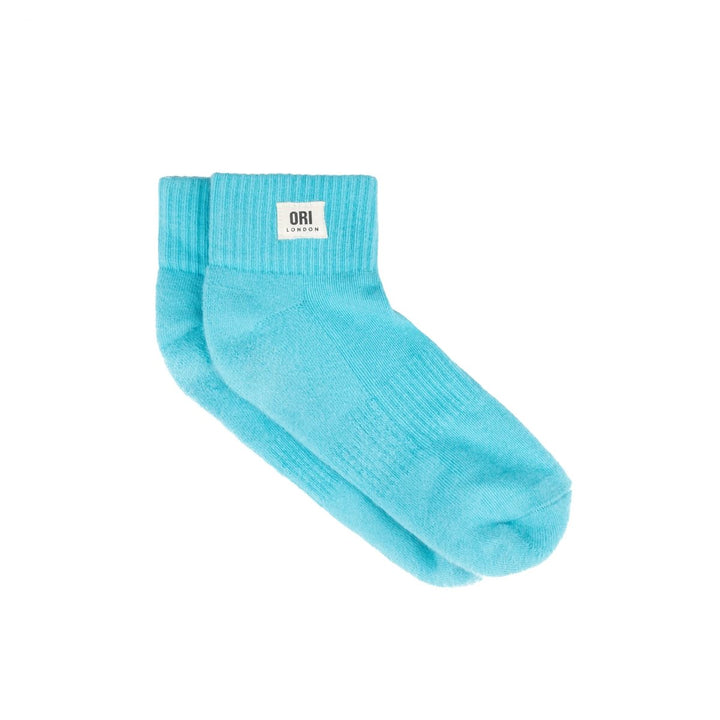 Wembley Ankle Socks for Men in Aquatic Awe