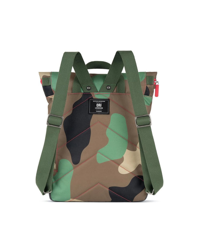 Canfield Roll Top Backpack in Vintage Camo