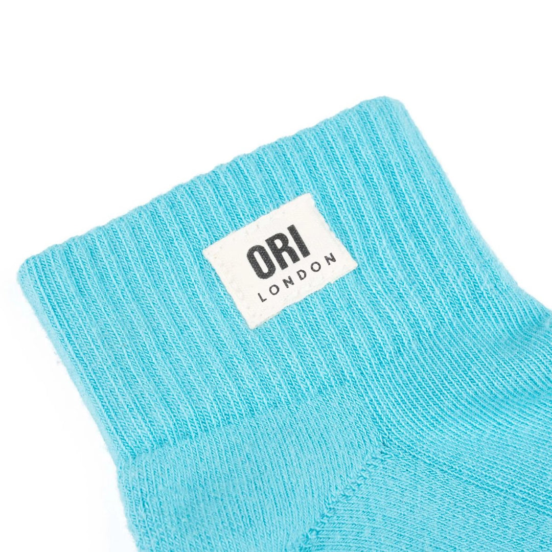 Wembley Ankle Socks for Men in Aquatic Awe