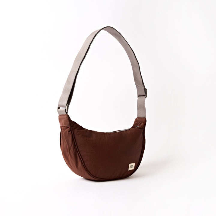 Farringdon Half Moon Bag in Chocolate