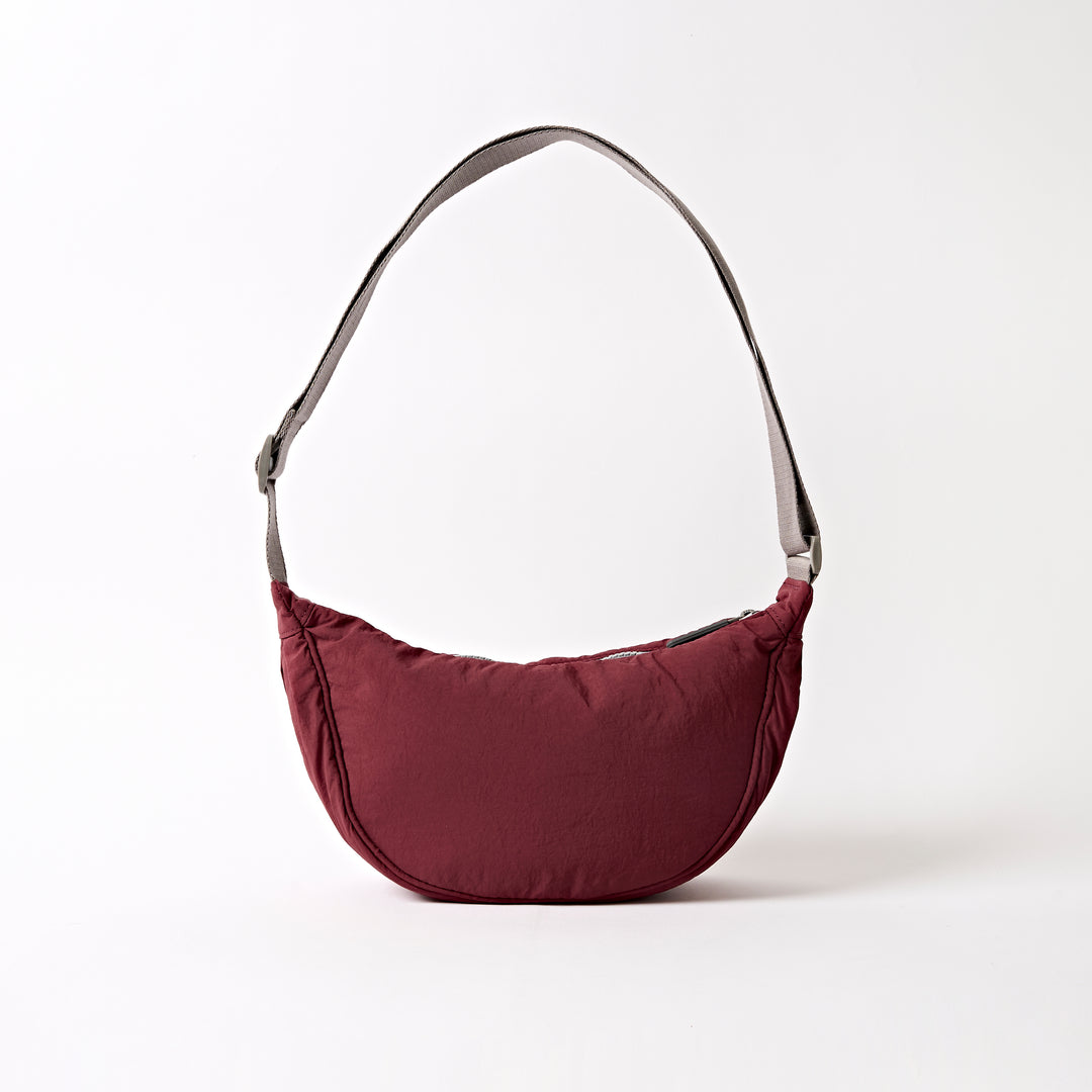 Farringdon Half Moon Bag in Bordeaux