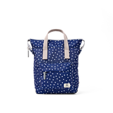 Bantry Backpack in Navy Polka Dot