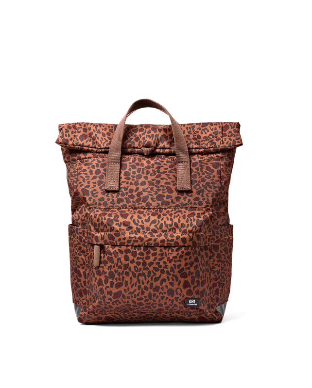 Canfield Roll Top Backpack in Mini Leopard
