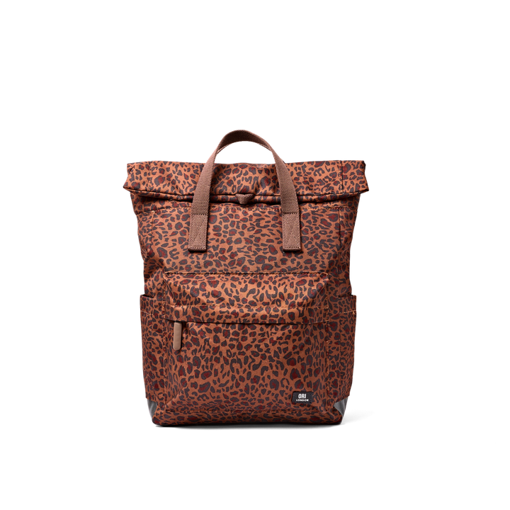 Canfield Roll Top Backpack in Mini Leopard
