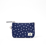 Carnaby Wallet in Navy Polka Dot