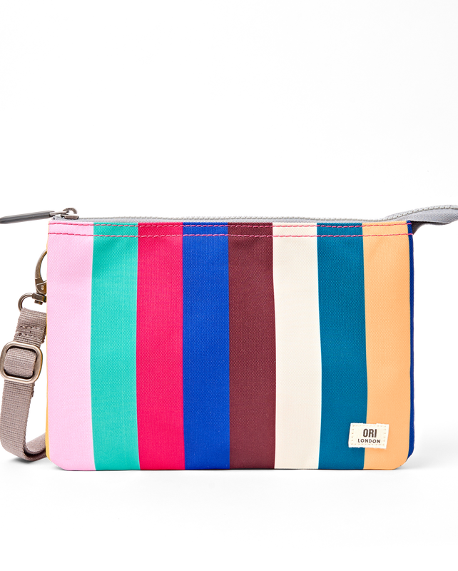 Carnaby Crossbody Bag in Wide Multi Stripe