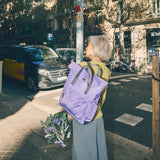 Canfield Roll Top Backpack in Thistle Bloom