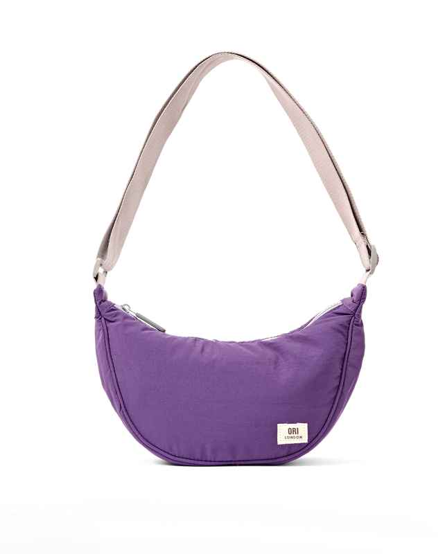 Farringdon Half Moon Bag in Gothic Grape