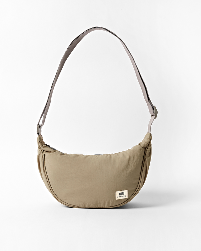 Farringdon Half Moon Bag in Taupe