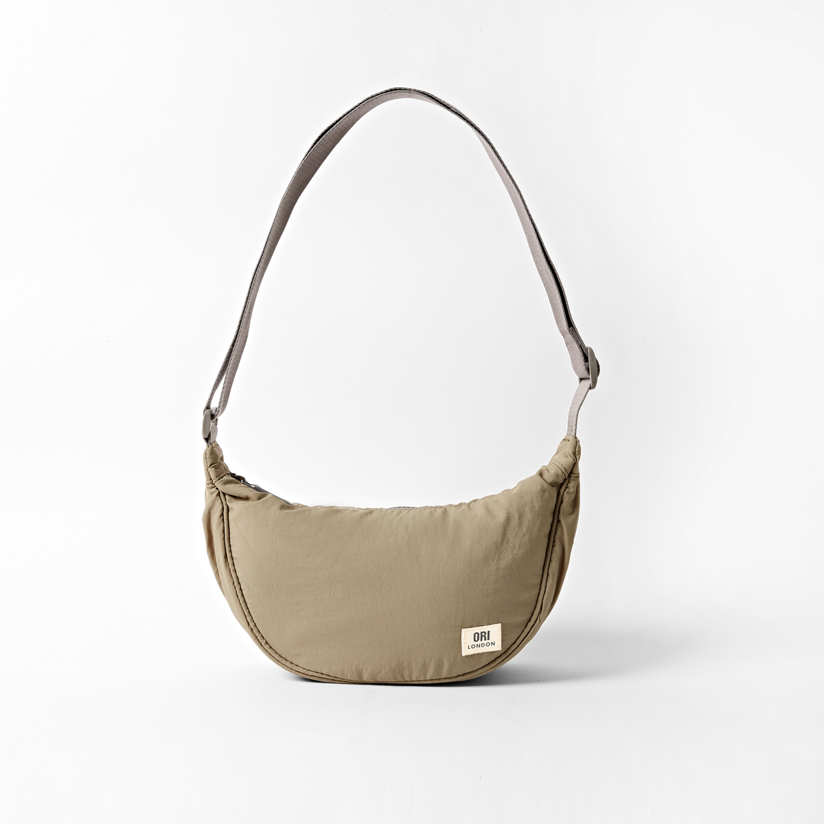 Farringdon Half Moon Bag in Taupe