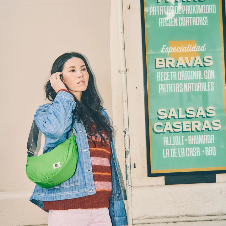 Farringdon Half Moon Bag in Online Lime Taslon