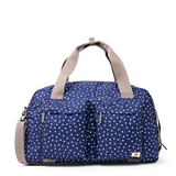 Gatwick Carry-On Duffel Bag in Navy Polka Dot
