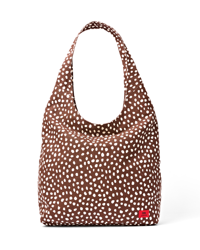 Hoxton Shoulder Bag in Brown Dot
