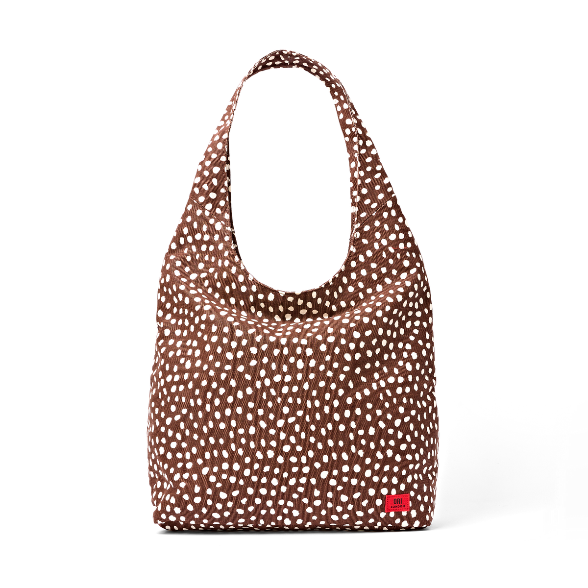 Hoxton Shoulder Bag in Brown Dot