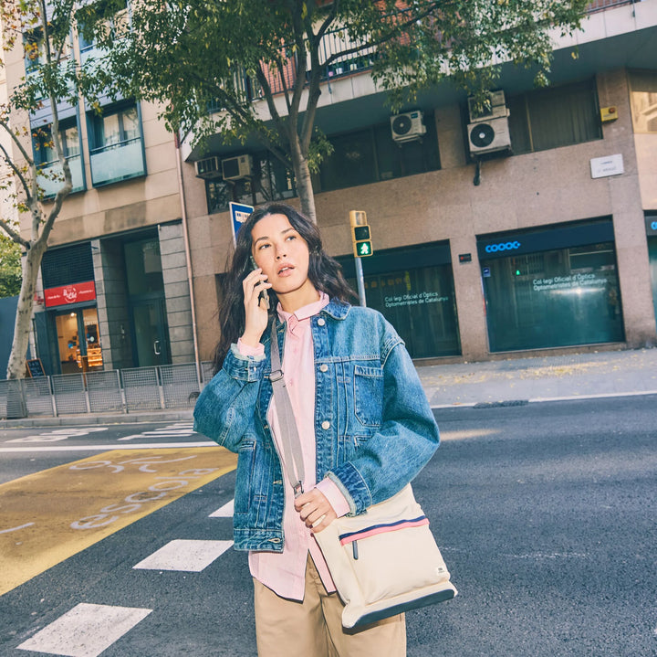 Kennington Crossbody Bag in Wax Paper Stripe