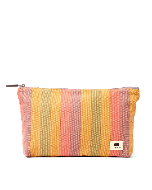 Maida Vale Pouch in Faded Multi Stripe