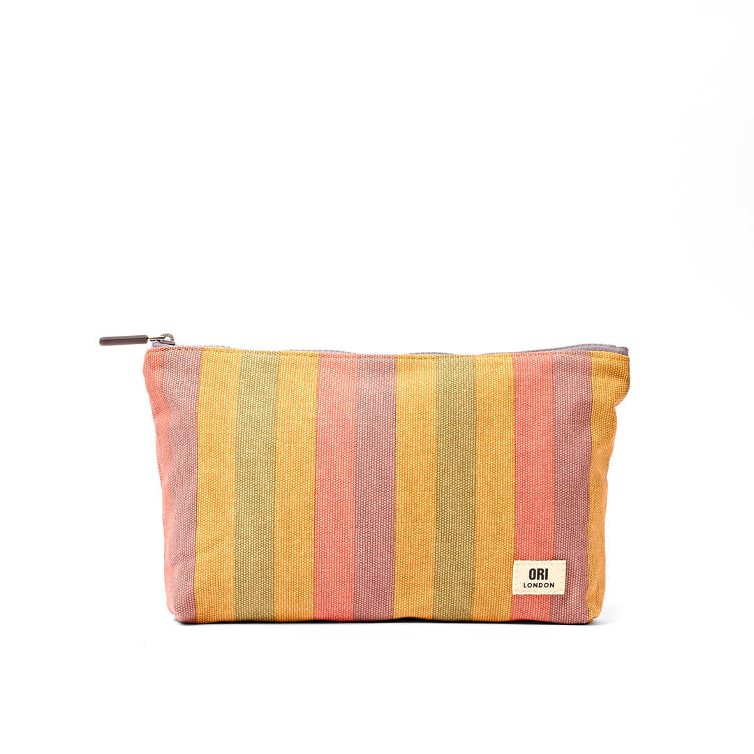 Maida Vale Pouch in Faded Multi Stripe