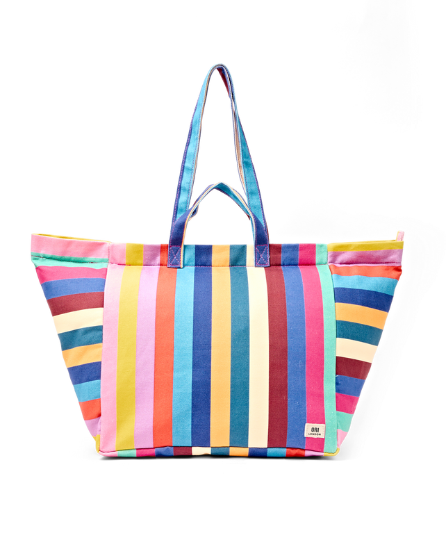 Marylebone Tote Bag in Wide Stripe Multi