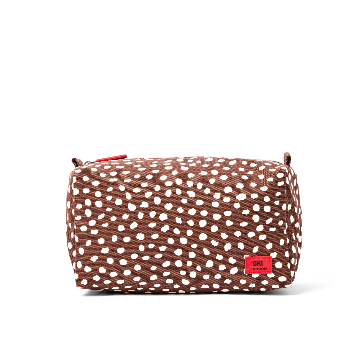 Maygrove Wash Bag in Brown Spot