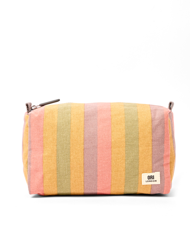 Maygrove Wash Bag in Faded Multi Stripe