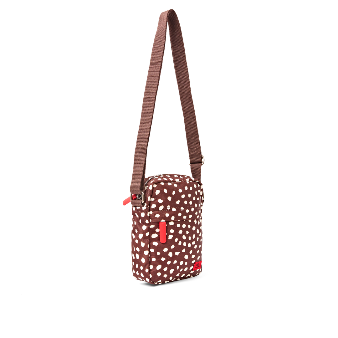 Bond Pocket Crossbody Bag in Brown Dot