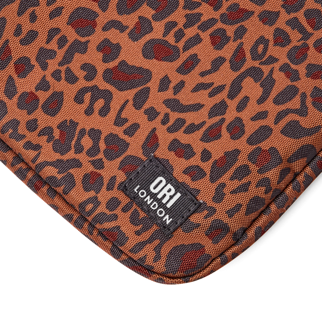 Brick Lane Laptop Sleeve in Mini Leopard