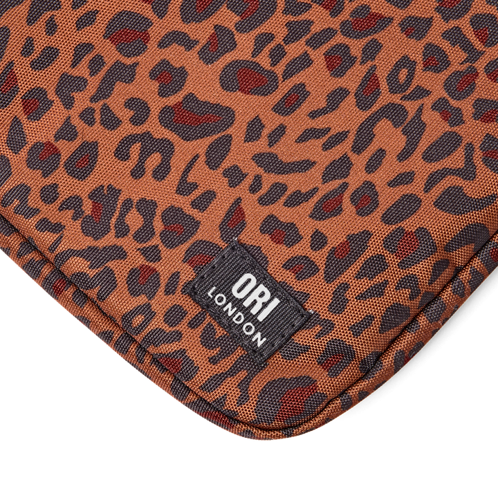 Brick Lane Laptop Sleeve in Mini Leopard