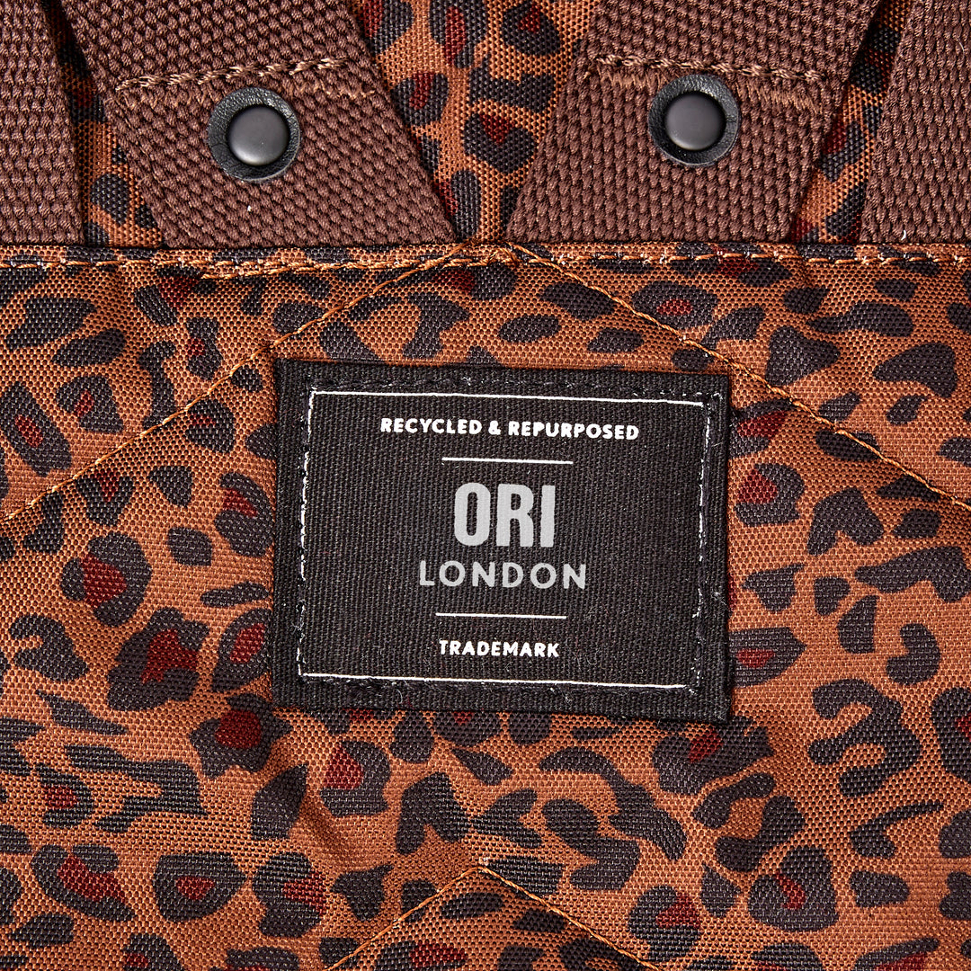 Canfield Roll Top Backpack in Mini Leopard