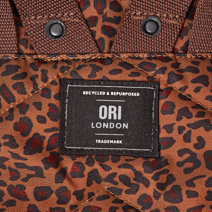 Canfield Roll Top Backpack in Mini Leopard