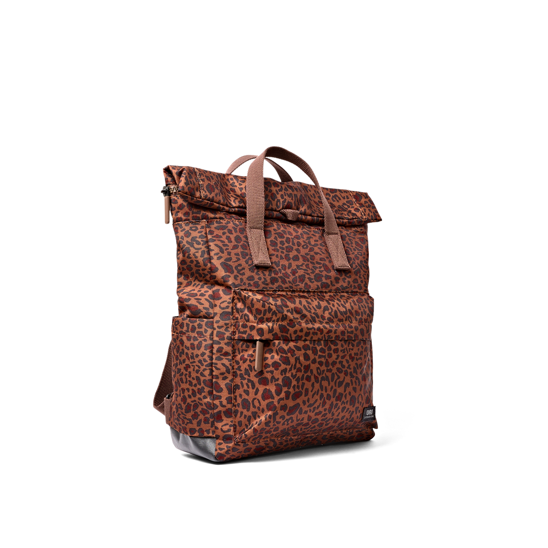 Canfield Roll Top Backpack in Mini Leopard