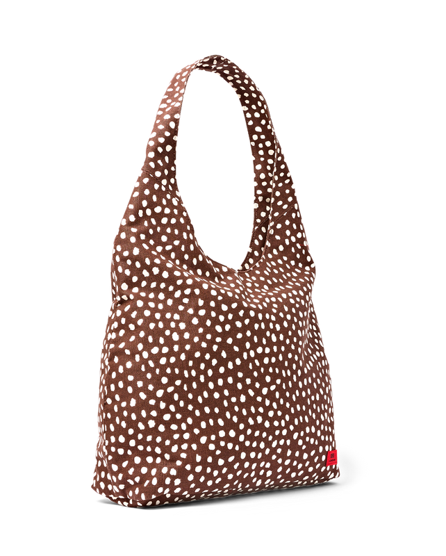 Hoxton Shoulder Bag in Brown Dot