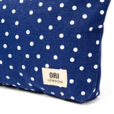 Maida Vale Pouch in Navy Polka