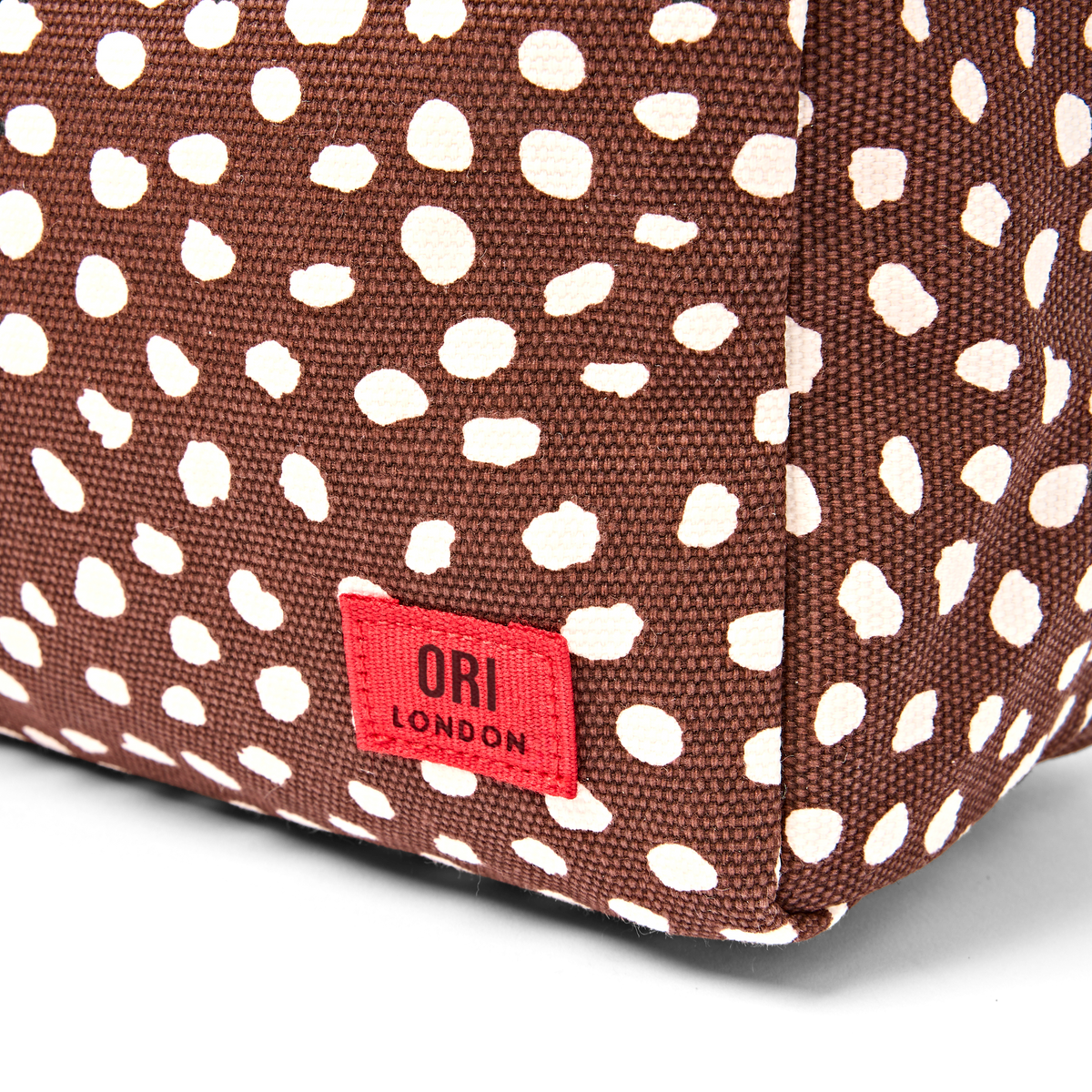 Maygrove Wash Bag in Brown Spot
