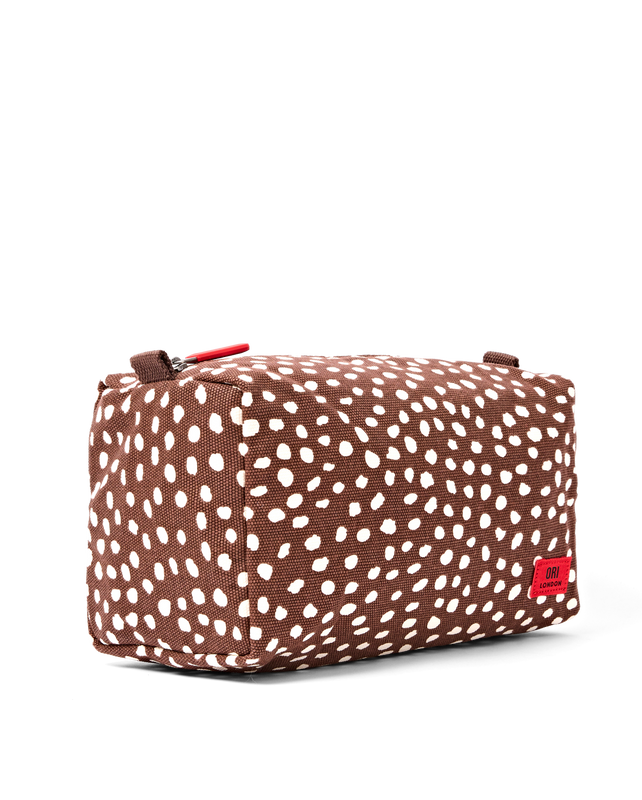 Maygrove Wash Bag in Brown Spot