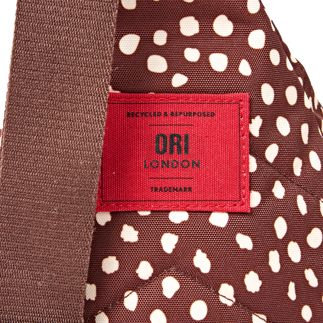 Willesden Sling Bag in Brown Dot