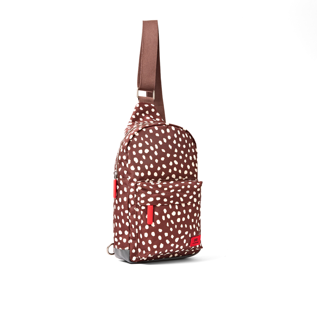 Willesden Sling Bag in Brown Dot