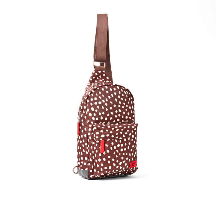 Willesden Sling Bag in Brown Dot