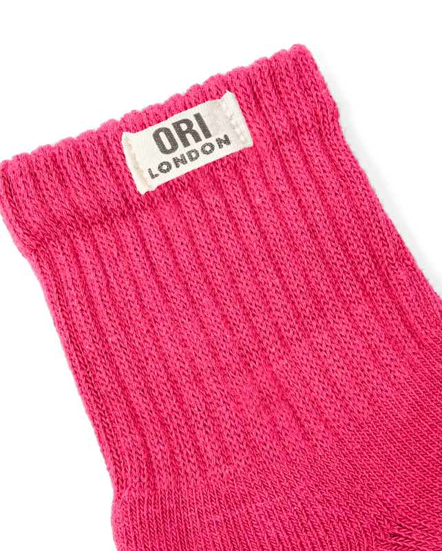 Windsor Crew Socks for Women in Granita Red