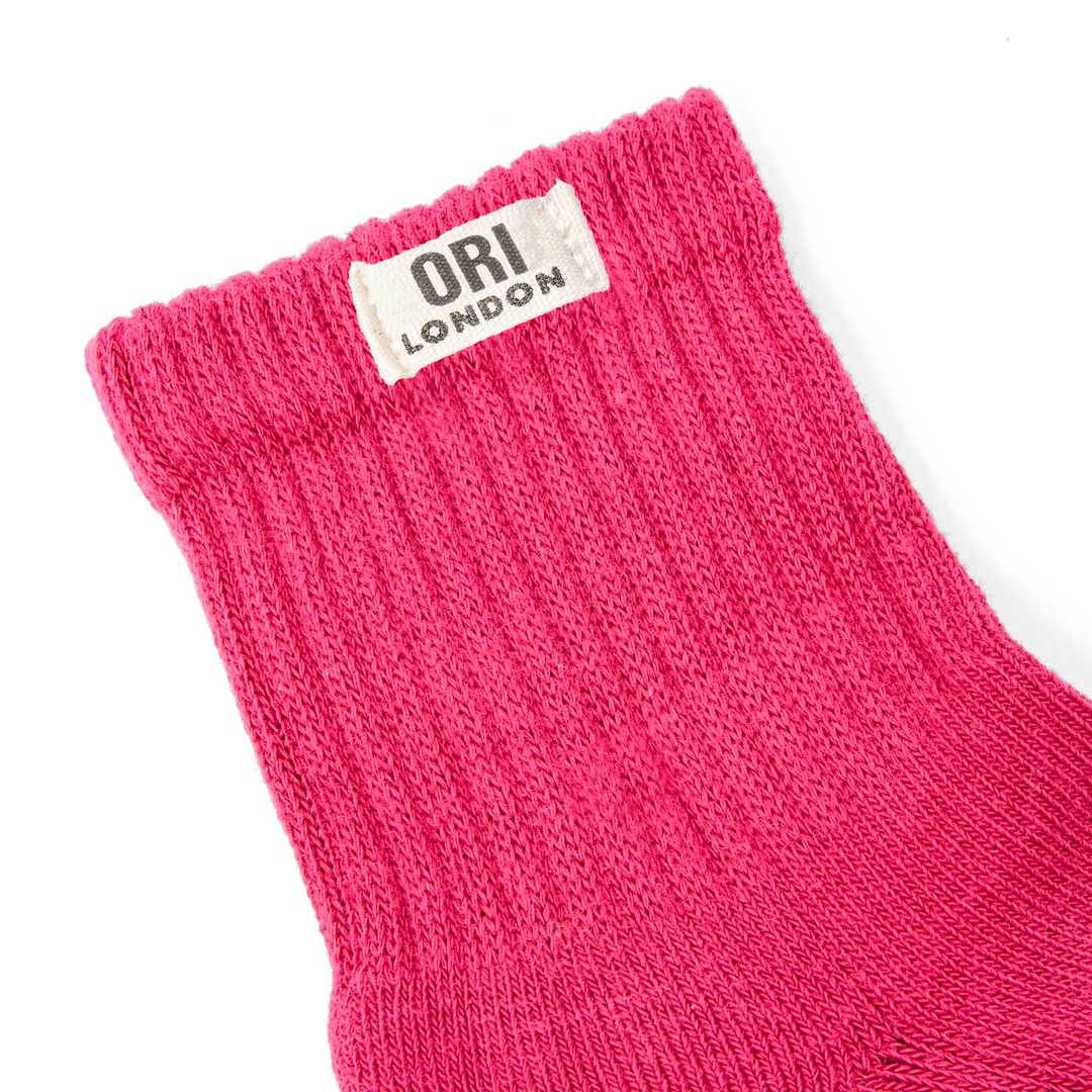 Windsor Crew Socks for Women in Granita Red