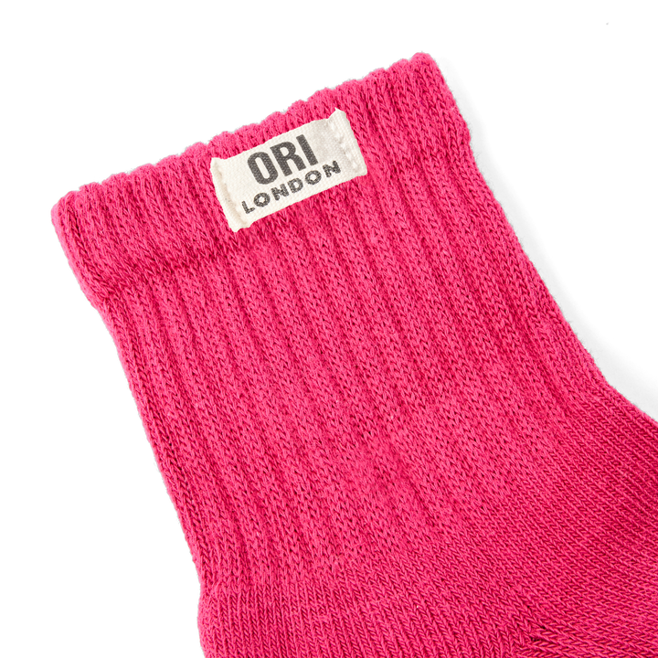 Windsor Crew Socks for Women in Granita Red