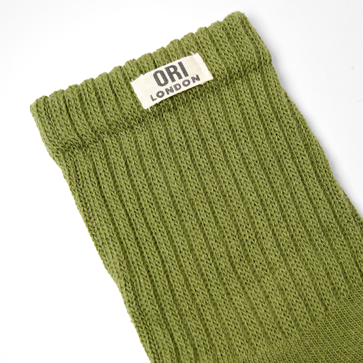 Windsor Crew Socks for Women in Avocado
