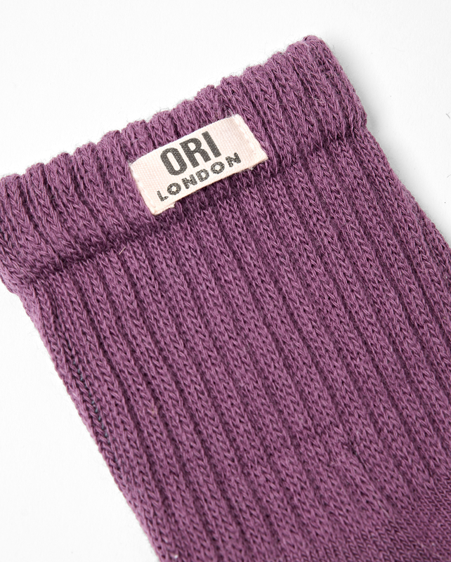 Windsor Crew Socks for Women in Berry
