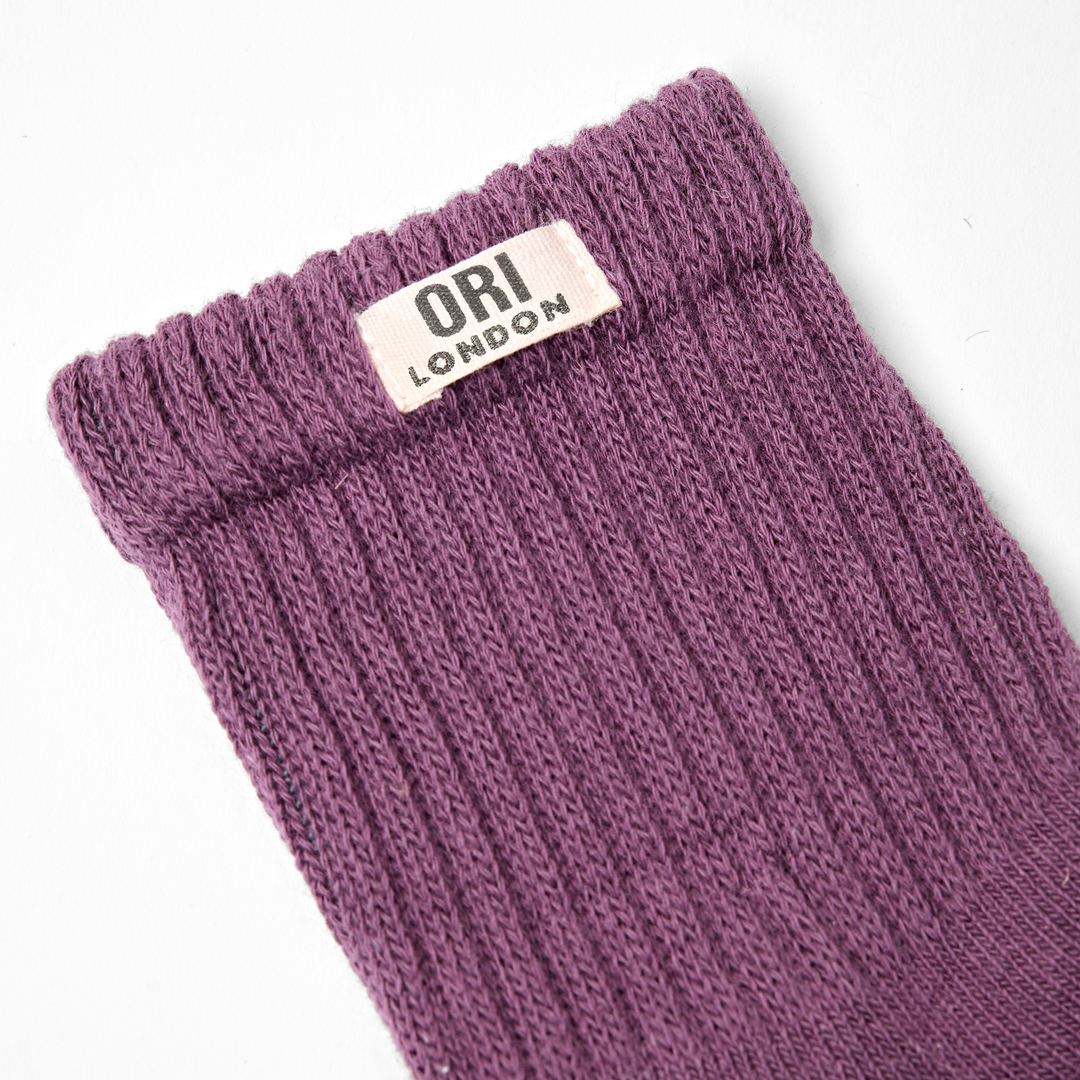 Windsor Crew Socks for Women in Berry