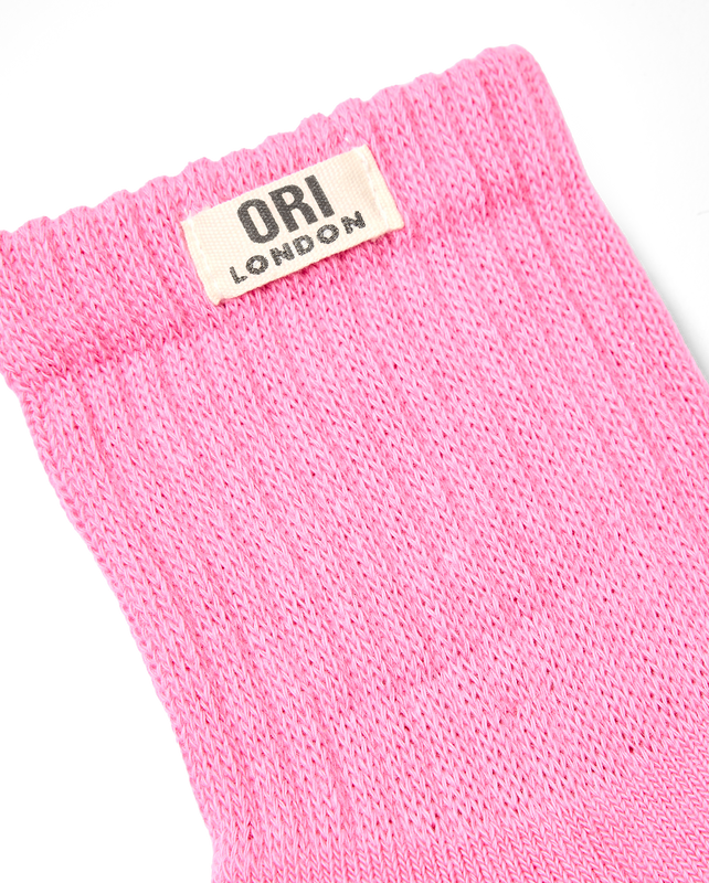 Windsor Crew Socks for Women in Pink Carnation