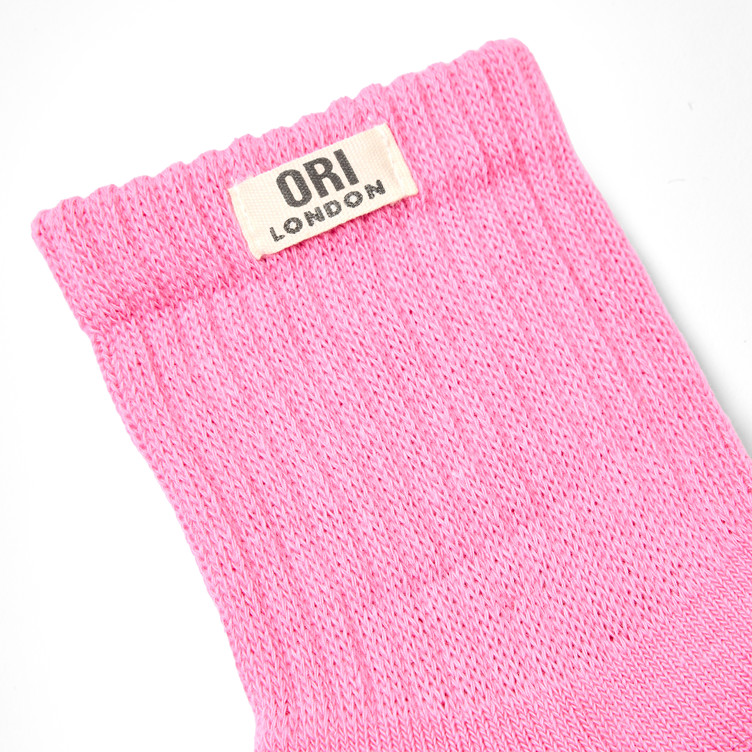 Windsor Crew Socks for Women in Pink Carnation