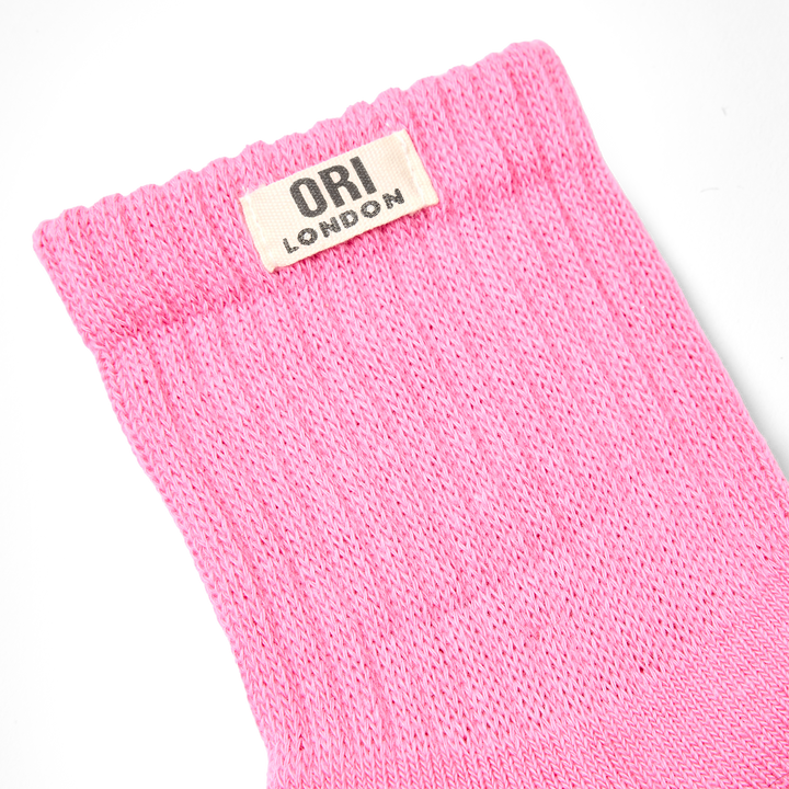 Windsor Crew Socks for Women in Pink Carnation