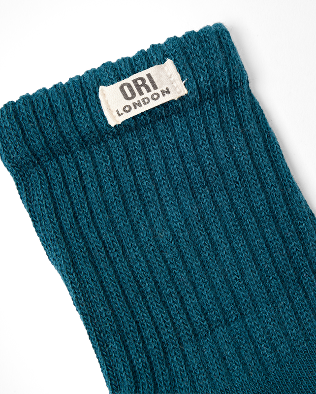 Windsor Crew Socks for Women in Teal