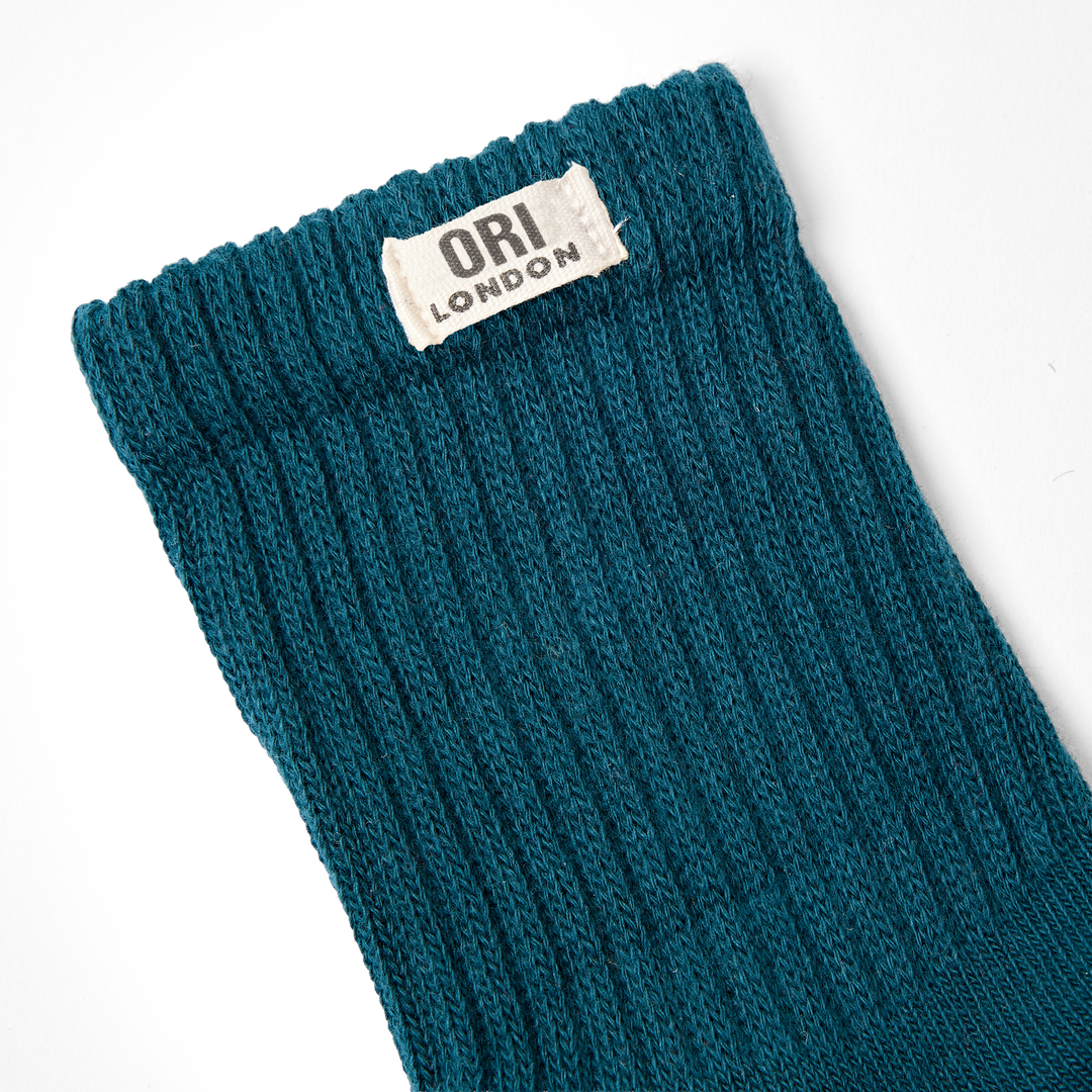 Windsor Crew Socks for Women in Teal