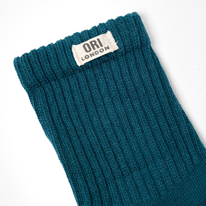 Windsor Crew Socks for Women in Teal