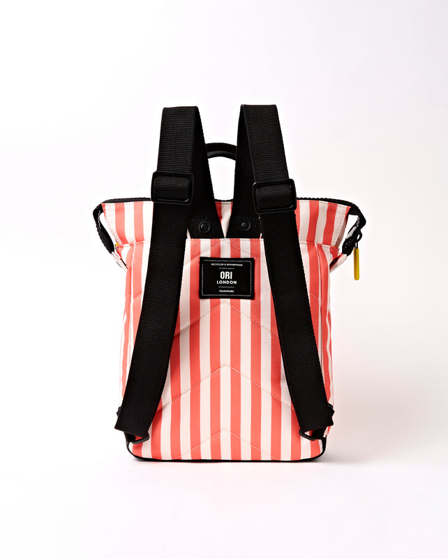 Bantry Backpack in Coral Stripe